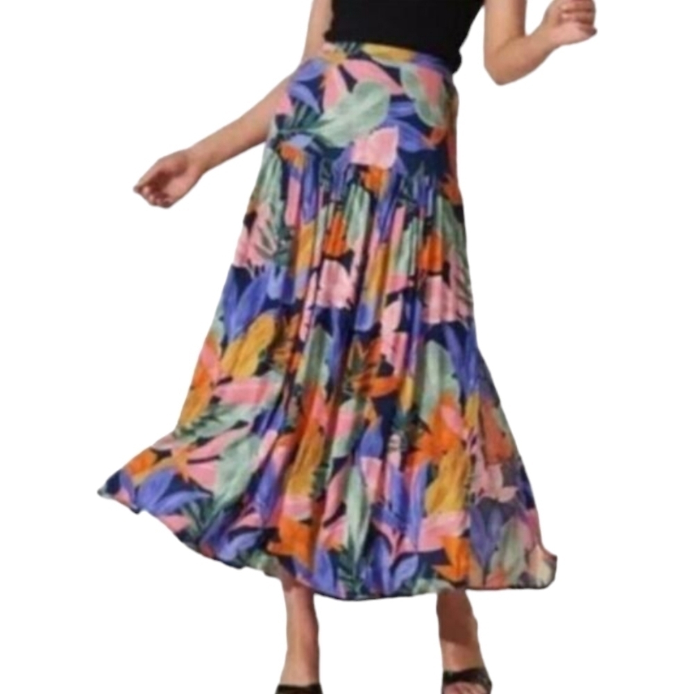Anthropologie Leonard Floral Skirt in Tropical Maxie
